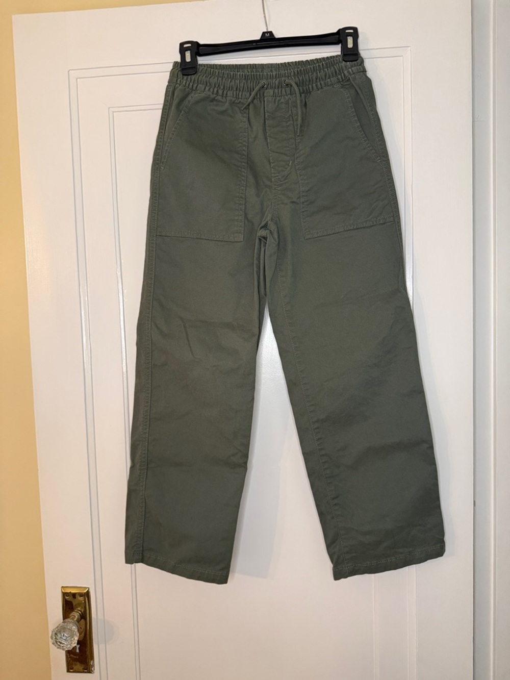 Gap Kids Boys Pants XL 12 Green Utility Pants | Elastic Waist Casual